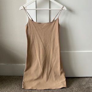 Abercrombie & Fitch Nude Beige Bodycon Dress Medium